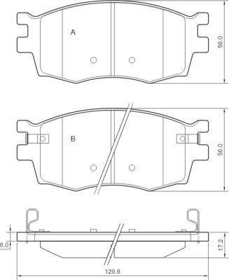 Alanko 300852 Brake Pad Set, disc brake 300852