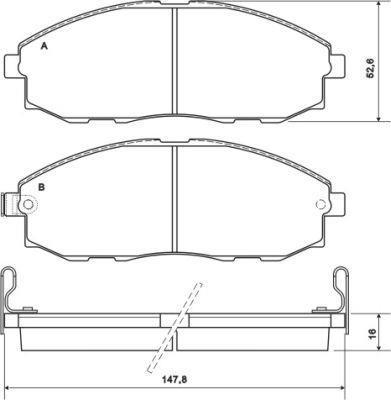 Alanko 300872 Brake Pad Set, disc brake 300872