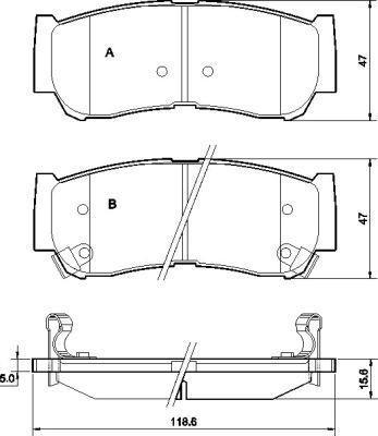 Alanko 300883 Brake Pad Set, disc brake 300883