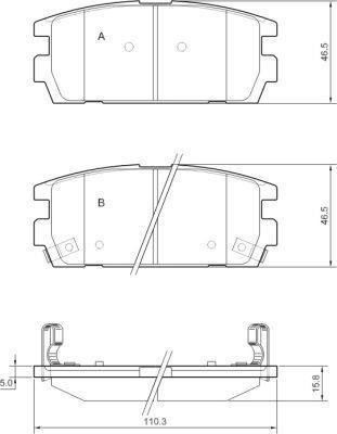 Alanko 300890 Brake Pad Set, disc brake 300890