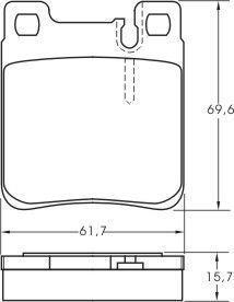 Alanko 300224 Brake Pad Set, disc brake 300224