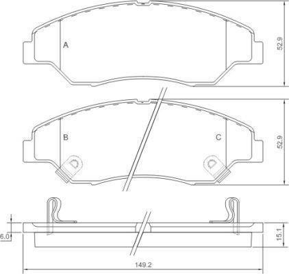 Alanko 300240 Brake Pad Set, disc brake 300240