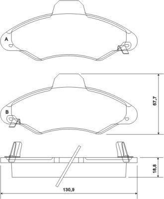 Alanko 300251 Brake Pad Set, disc brake 300251