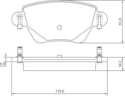 Alanko 300271 Brake Pad Set, disc brake 300271