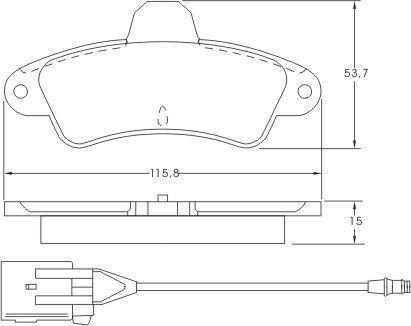 Alanko 300273 Brake Pad Set, disc brake 300273