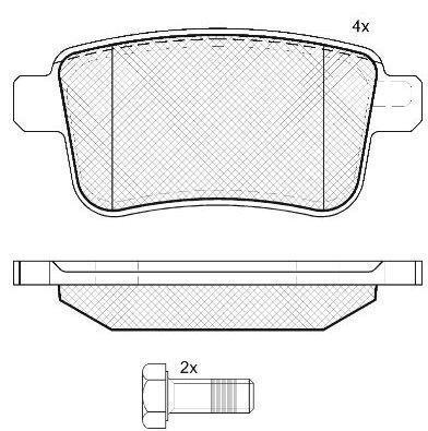 Alanko 300712 Brake Pad Set, disc brake 300712