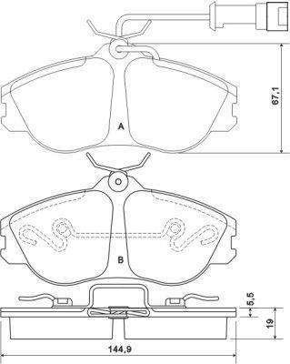 Alanko 300725 Brake Pad Set, disc brake 300725