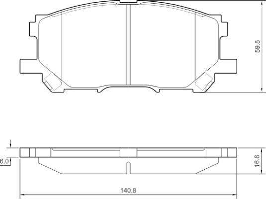 Alanko 300099 Brake Pad Set, disc brake 300099