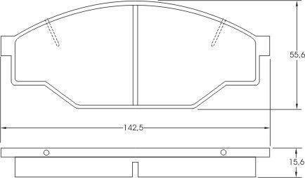 Alanko 300119 Brake Pad Set, disc brake 300119