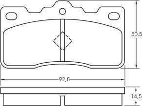 Alanko 300177 Brake Pad Set, disc brake 300177