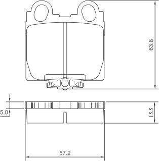 Alanko 300182 Brake Pad Set, disc brake 300182