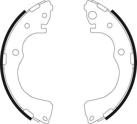 Alanko 302809 Brake shoe set 302809