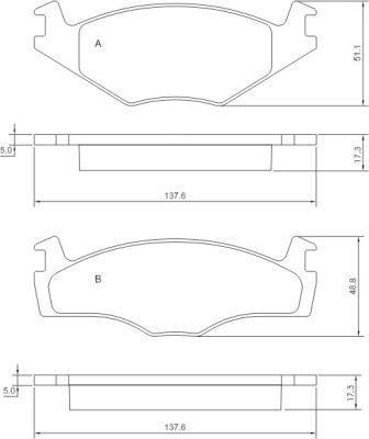 Alanko 301052 Brake Pad Set, disc brake 301052