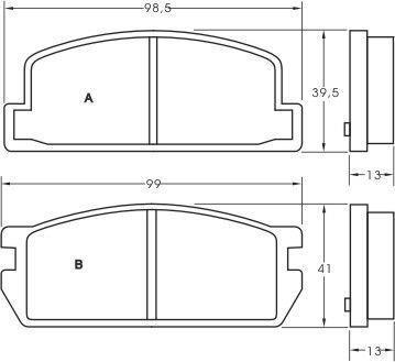 Alanko 301055 Brake Pad Set, disc brake 301055