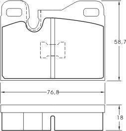 Alanko 301076 Brake Pad Set, disc brake 301076