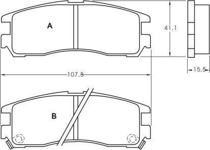 Alanko 301236 Brake Pad Set, disc brake 301236