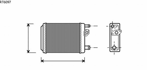 Alanko 540347 Heat exchanger, interior heating 540347