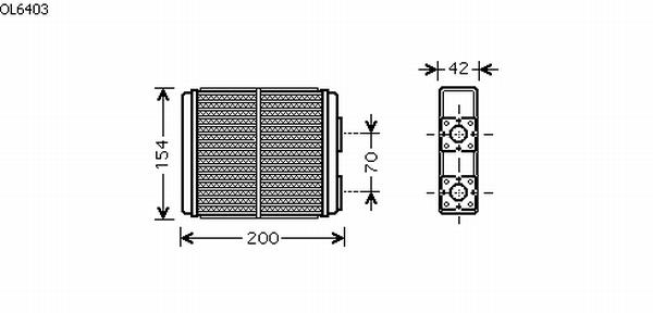 Alanko 540281 Heat exchanger, interior heating 540281
