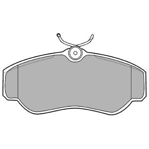 Disc brake pad set Land Rover: LP0913 Delphi Brake pad set