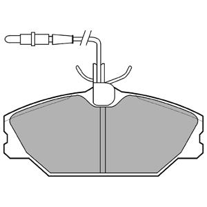 Brake pad Daewoo: LP0788 Delphi Brake pad set