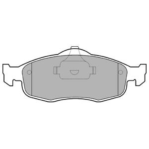Disc brake pad set Ford Scorpio: LP0782 Delphi Brake pad set
