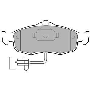 Delphi LP0781 Brake Pad Set, disc brake LP0781