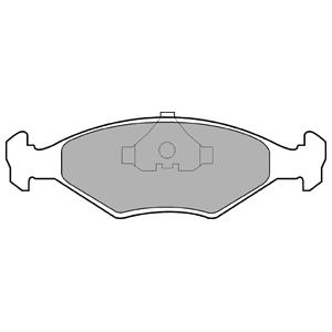 Brake pad Fiat Duna: LP0677 Delphi Disc brake pad set