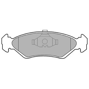 Delphi LP0591 Brake Pad Set, disc brake LP0591