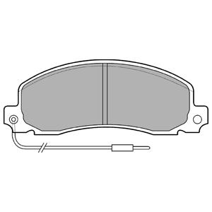 Brake pad Opel Arena: LP0504 Delphi Brake pad set