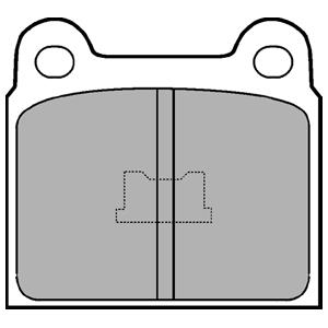 Delphi LP0076 Brake Pad Set, disc brake LP0076