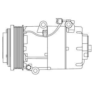 Delphi CS20306 Compressor, air conditioning CS20306