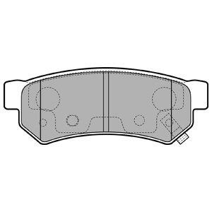 Delphi LP3305 Brake Pad Set, disc brake LP3305