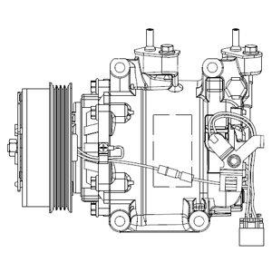 Delphi CS20515 Compressor, air conditioning CS20515
