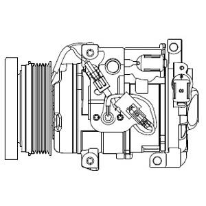 Delphi CS20508 Compressor, air conditioning CS20508