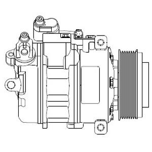 Delphi CS20479 Compressor, air conditioning CS20479
