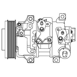 Delphi CS20478 Compressor, air conditioning CS20478