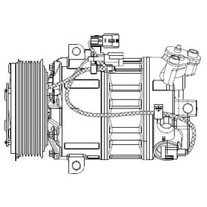 Delphi CS20477 Compressor, air conditioning CS20477