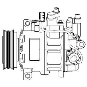 Delphi CS20474 Compressor, air conditioning CS20474