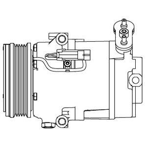 Delphi CS20432 Compressor, air conditioning CS20432