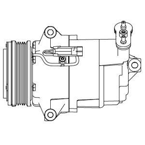 Delphi CS20429 Compressor, air conditioning CS20429