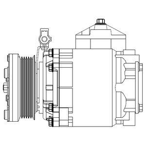 Delphi CS20525 Compressor, air conditioning CS20525