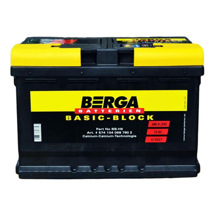 Berga 5741040687902 Battery Berga 12V 74AH 680A(EN) R+ 5741040687902