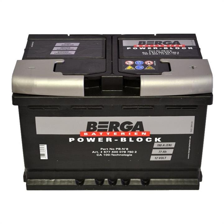 Berga 5774000787502 Battery Berga 12V 77AH 780A(EN) R+ 5774000787502