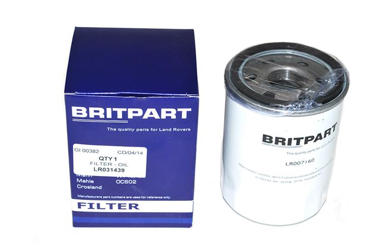Britpart LR031439 Oil Filter LR031439