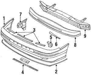 57730AA000 Subaru Impact Absorber, bumper