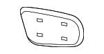 91039AG06A Subaru Mirror Glass