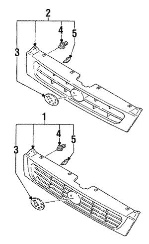 91065AA130NN Subaru Grille radiator