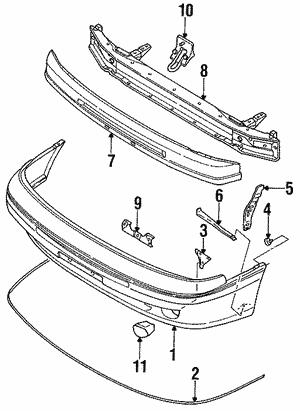 Subaru 57720AA130 Front bumper 57720AA130