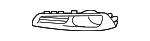 57731AJ19A Subaru Front bumper grille (plug) right