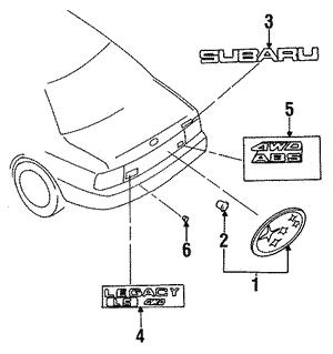 909207006 Subaru Clip